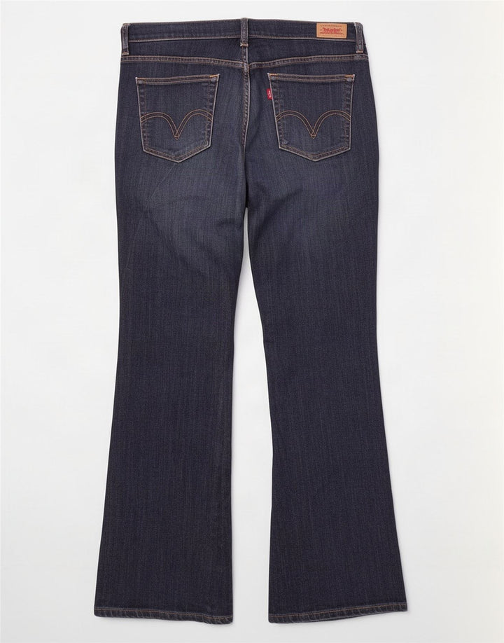Levi's Womens Bootcut Jeans US 12 Large W32 L30 Navy Blue Cotton