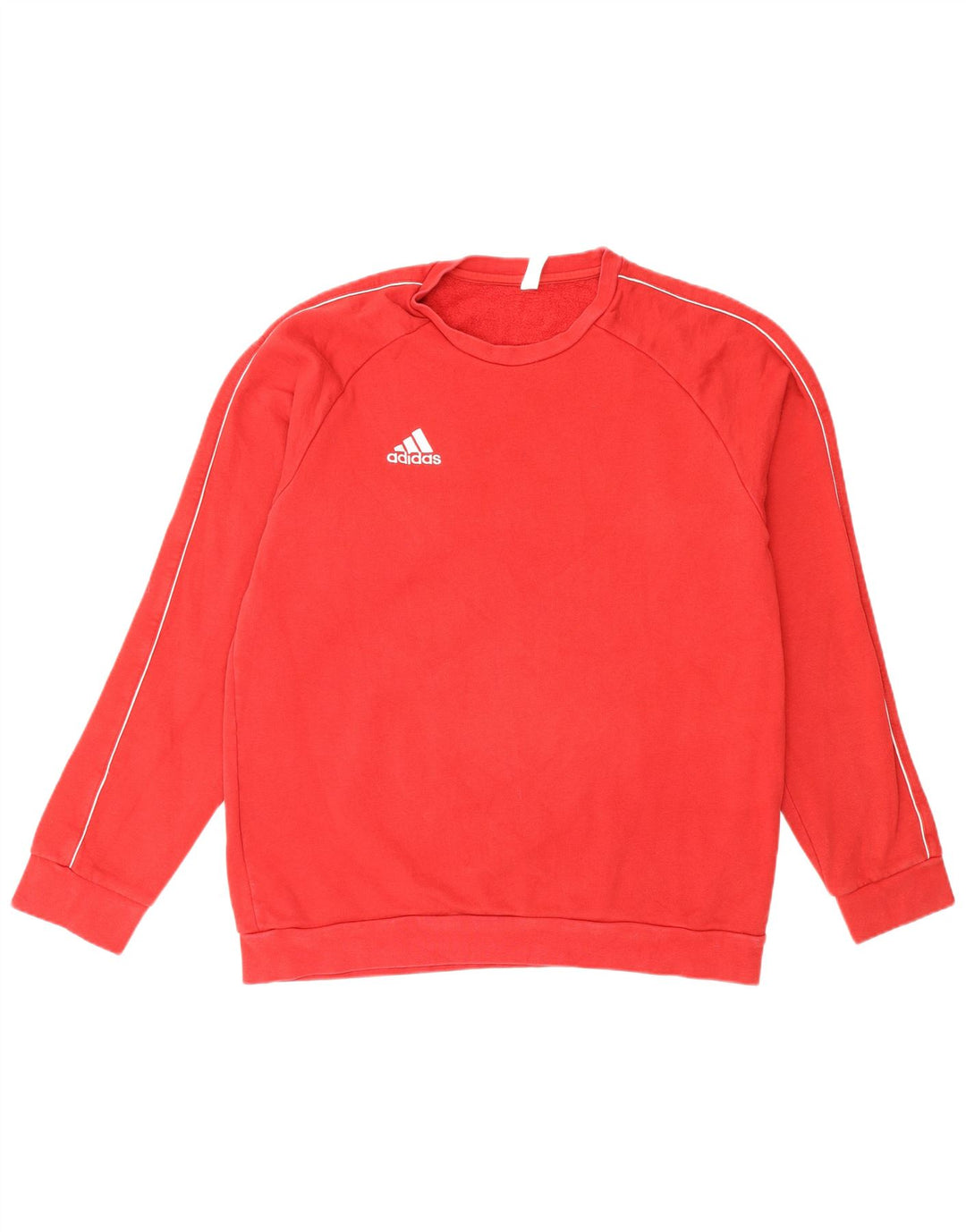 Adidas Mens Sweatshirt Jumper Large Red Cotton