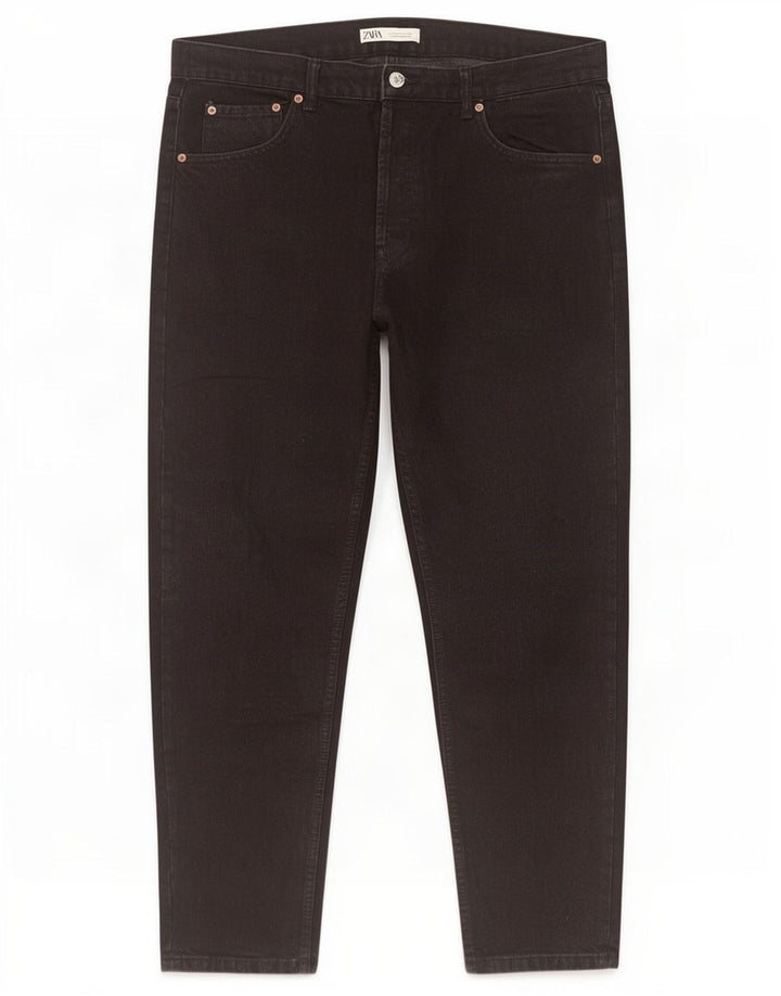 Zara Mens Slim Jeans EU 46 XL W36 L29 Black