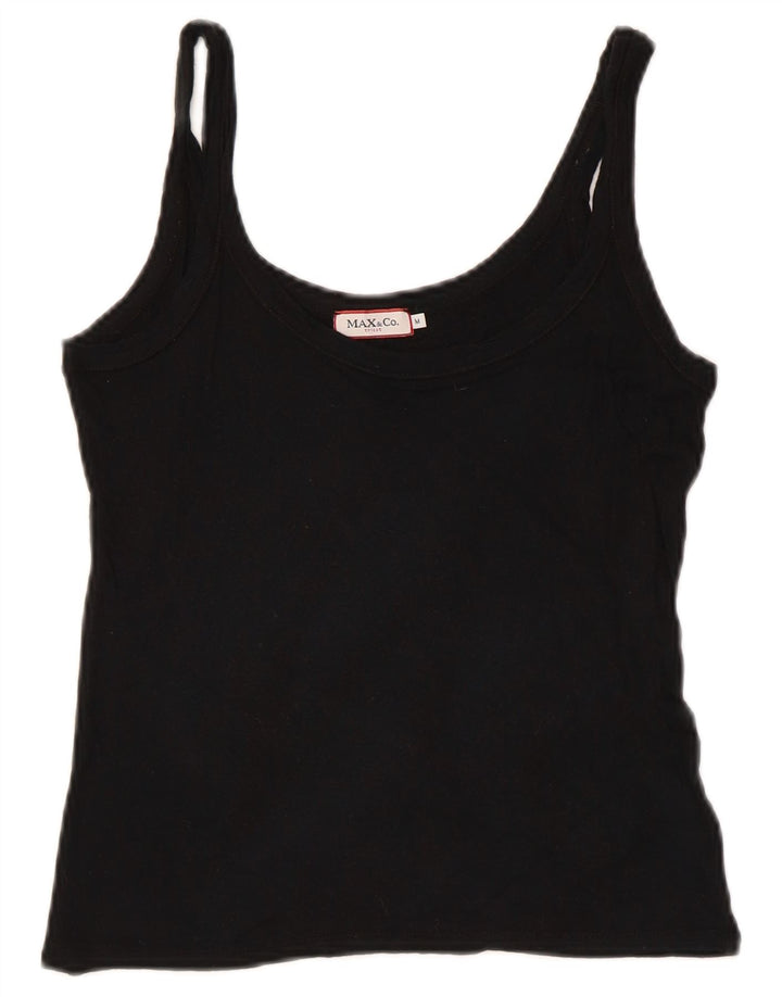 Max & Co. Womens Cami Top UK 12 Medium Black Viscose