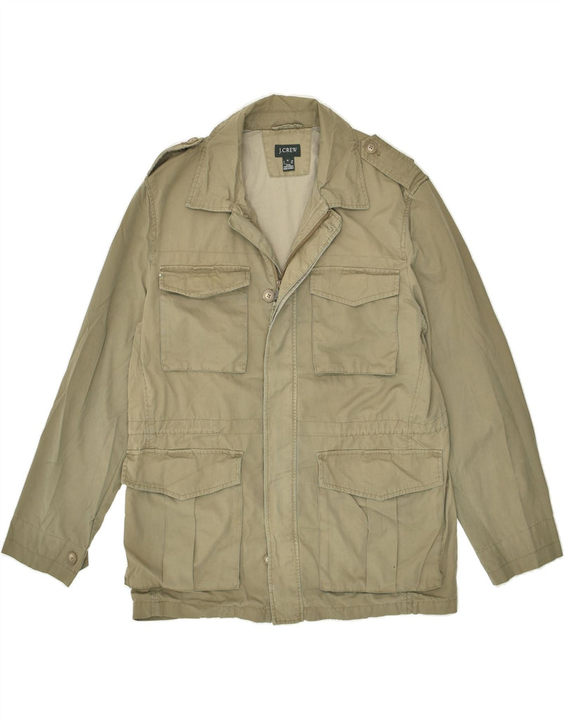 J. CREW Mens Military Jacket UK 38 Medium Khaki Cotton | Vintage J. Crew | Thrift | Second-Hand J. Crew | Used Clothing | Messina Hembry 