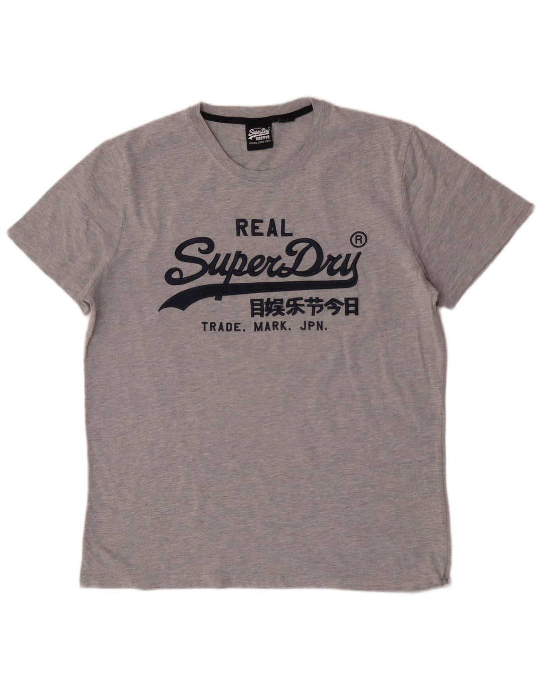 Superdry Mens Graphic T-Shirt Top 2XL Grey Cotton