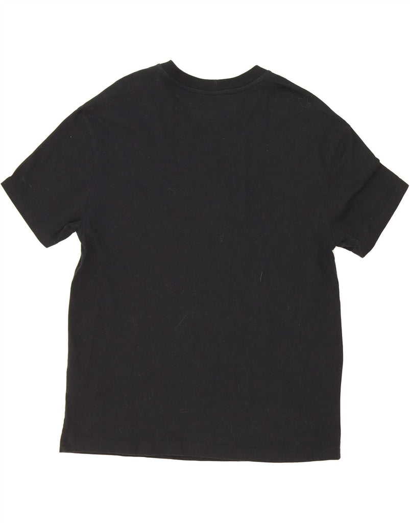 BENETTON Mens Graphic T-Shirt Top Medium Black Cotton Vintage Benetton and Second-Hand Benetton from Messina Hembry 