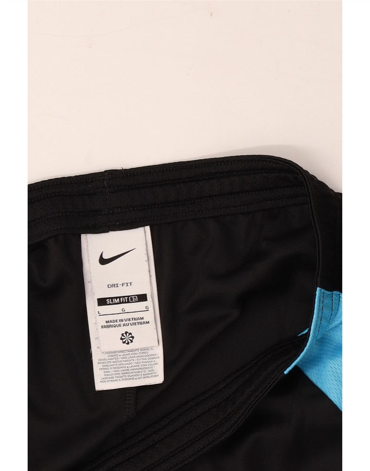Nike Mens Dri Fit Slim Sport Shorts Large Black Colourblock Polyester