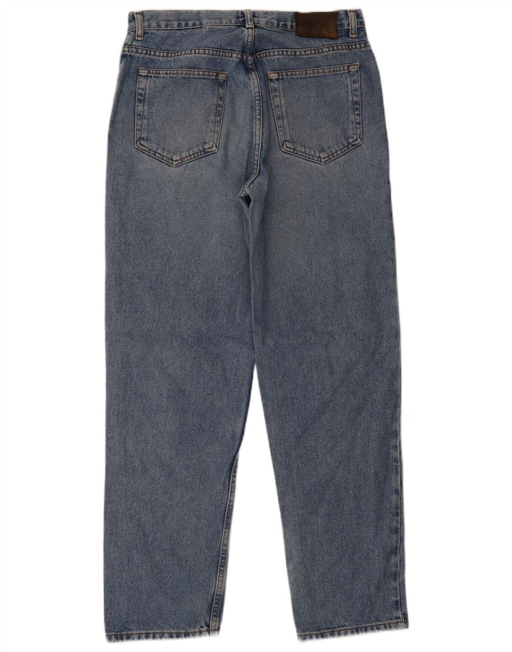 Calvin Klein Mens Straight Jeans W33 L31 Blue Cotton