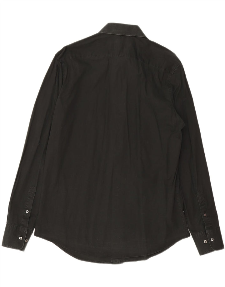 LACOSTE Mens Shirt Size 41 Medium Black Cotton Vintage Lacoste and Second-Hand Lacoste from Messina Hembry 