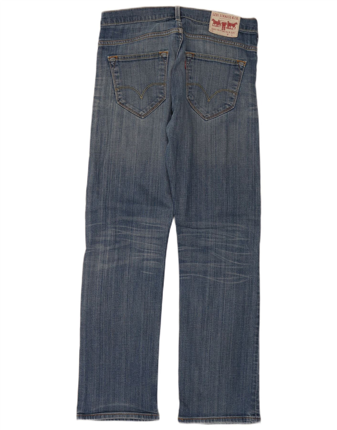 Levi's Mens Straight Jeans W32 L32 Blue Cotton