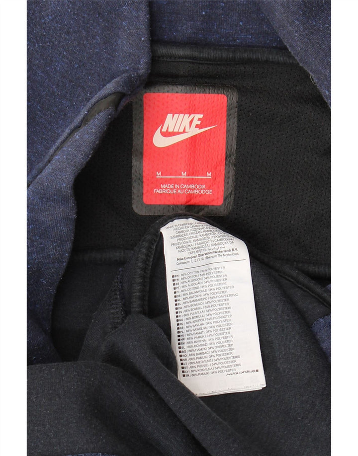 Nike Mens Tracksuit Top Jacket Medium Navy Blue Cotton
