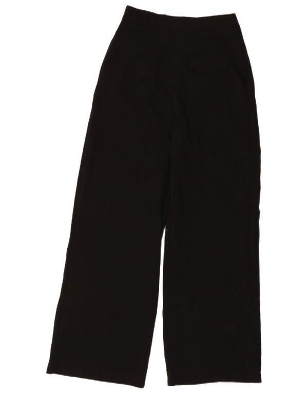 Zara Womens High Waist Pegged Casual Trousers Small W26 L30 Black Polyester