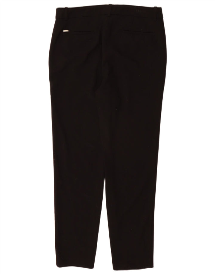 DKNY Womens Slim Chino Trousers US 6 Medium W32 L29 Black Polyester