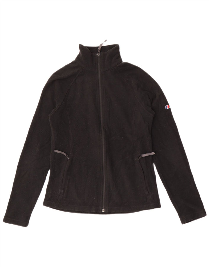 Berghaus Womens Fleece Jacket UK 8 Small Black Polyester