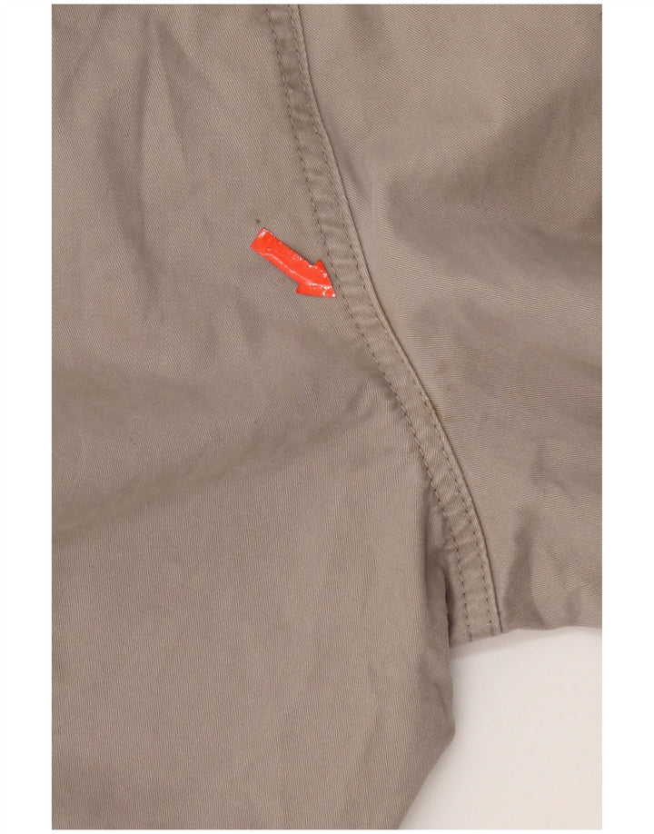 Marks & Spencer Womens Regular Chino Trousers W34 L29 Grey Cotton