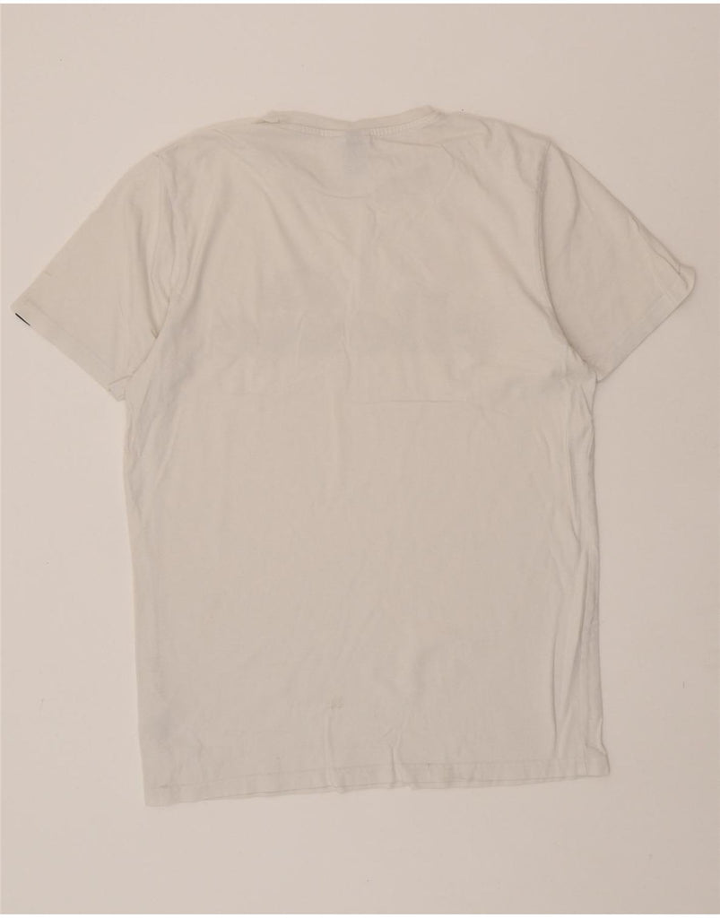 ELLESSE Mens Graphic T-Shirt Top Medium White Cotton Vintage Ellesse and Second-Hand Ellesse from Messina Hembry 
