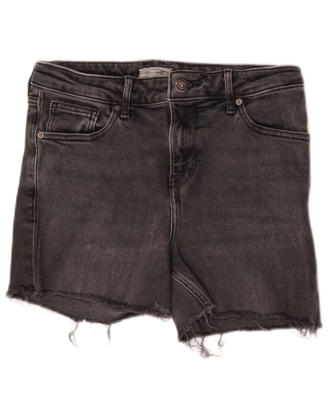 White Stuff Womens Denim Shorts UK 10 Small W28  Grey Cotton