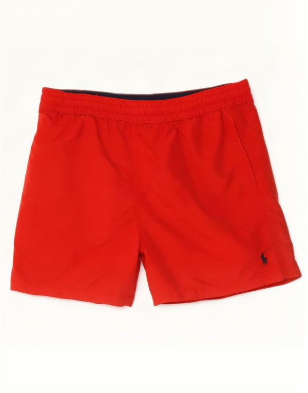 Polo Ralph Lauren Mens Swimming Shorts Medium Red Polyester