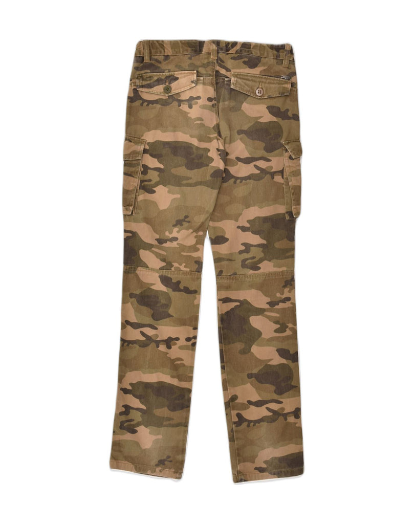 MASH Girls Slim Cargo Trousers 15-16 Years W31 L30 Brown Camouflage Cotton | Vintage Mash | Thrift | Second-Hand Mash | Used Clothing | Messina Hembry 