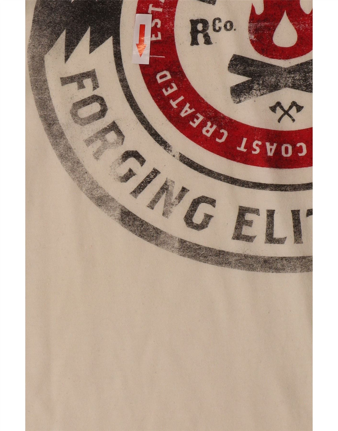 Reebok Mens Graphic T-Shirt Top Medium White