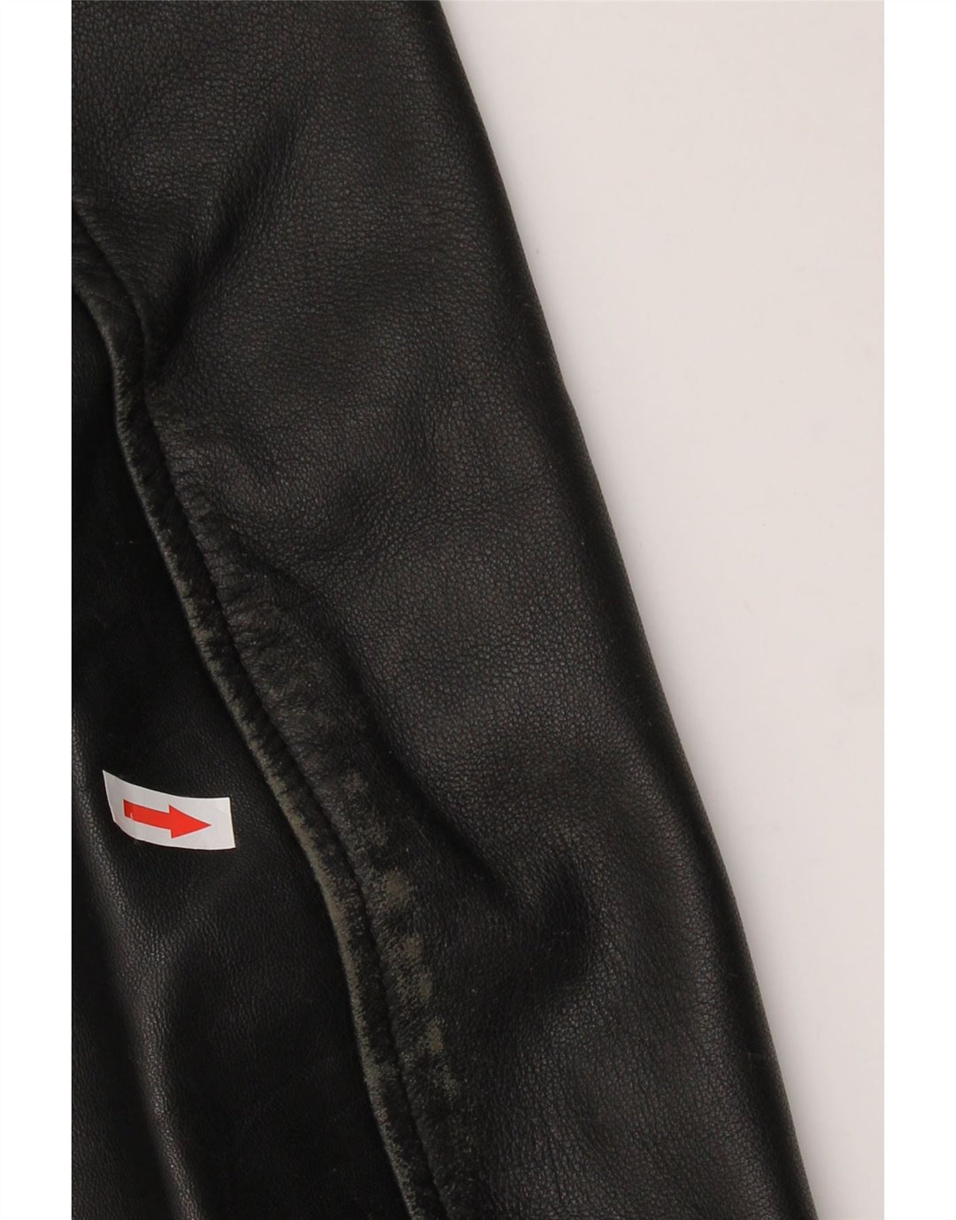 VINTAGE Mens Leather Jacket UK 42 XL Black Leather