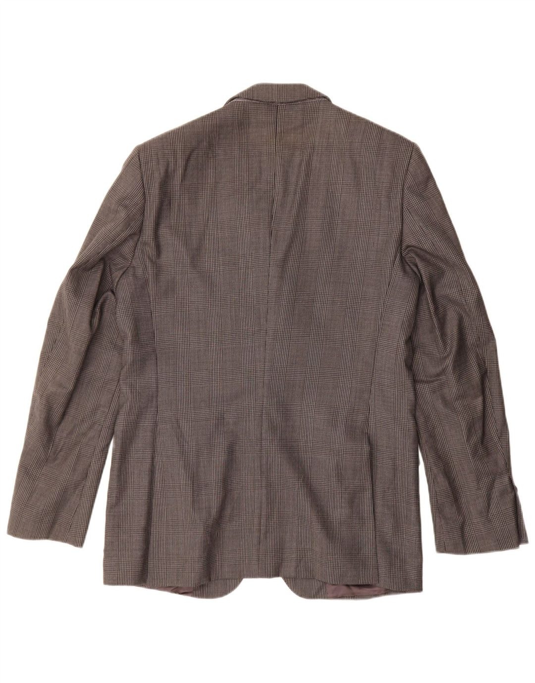ZARA Mens 2 Button Blazer Jacket EU 50 Medium Grey Houndstooth Viscose
