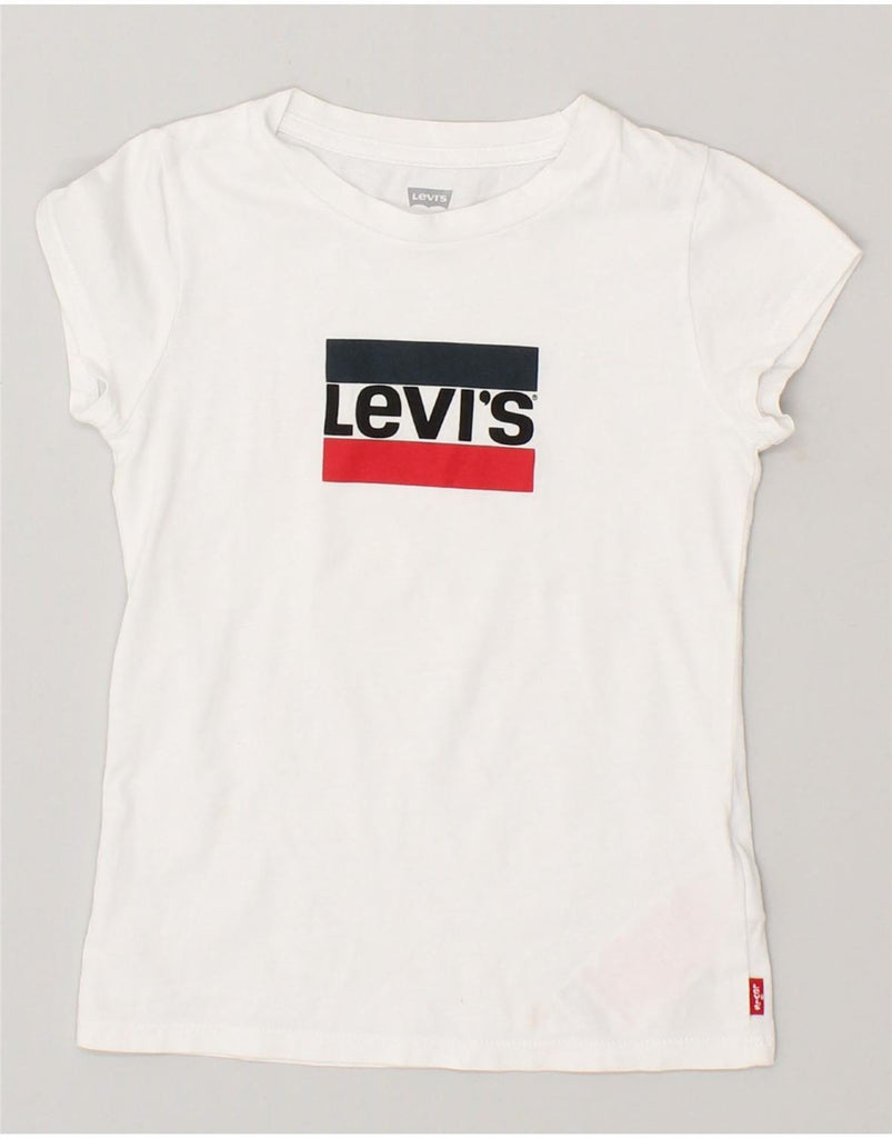 LEVI'S Boys Graphic T-Shirt Top 4-5 Years Small White Cotton | Vintage Levi's | Thrift | Second-Hand Levi's | Used Clothing | Messina Hembry 