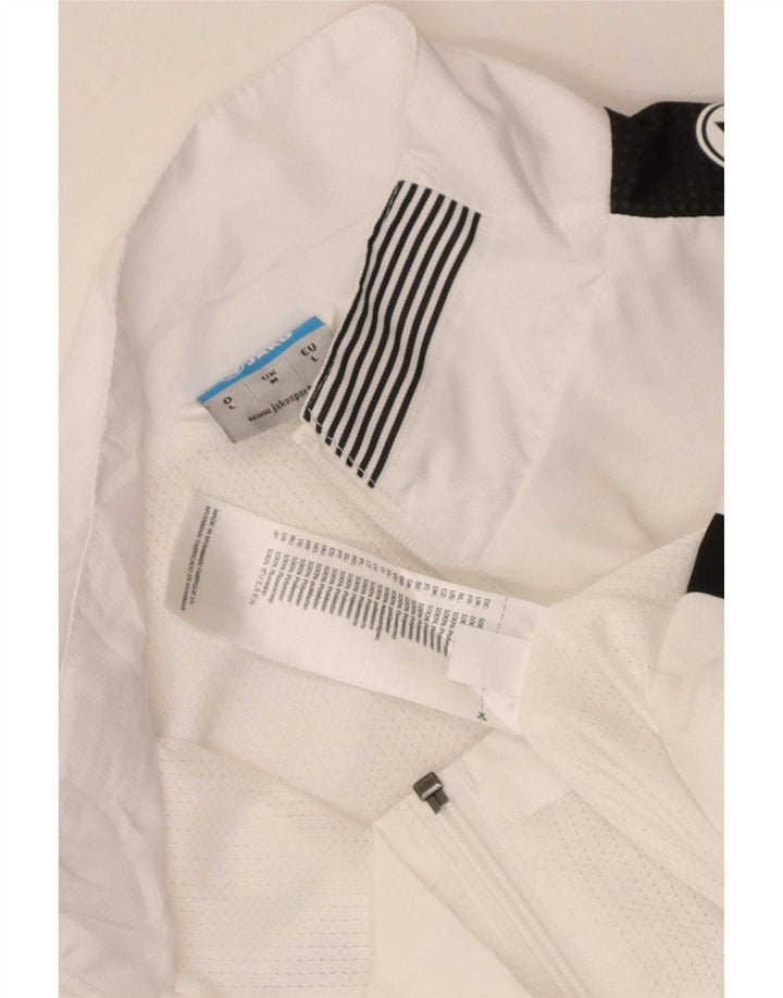 Jako Mens Graphic Tracksuit Top Jacket Medium White Colourblock Polyester
