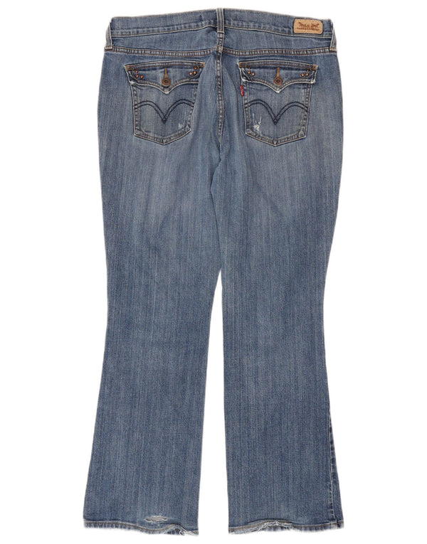 LEVI'S Womens 515 High Waist Bootcut Jeans US 14 XL W32 L28 Blue