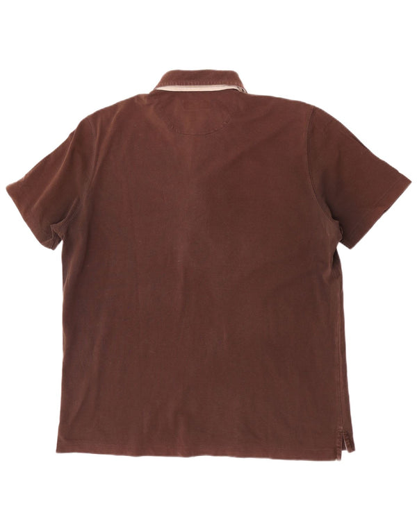 Massimo Dutti Mens Polo Shirt XL Brown
