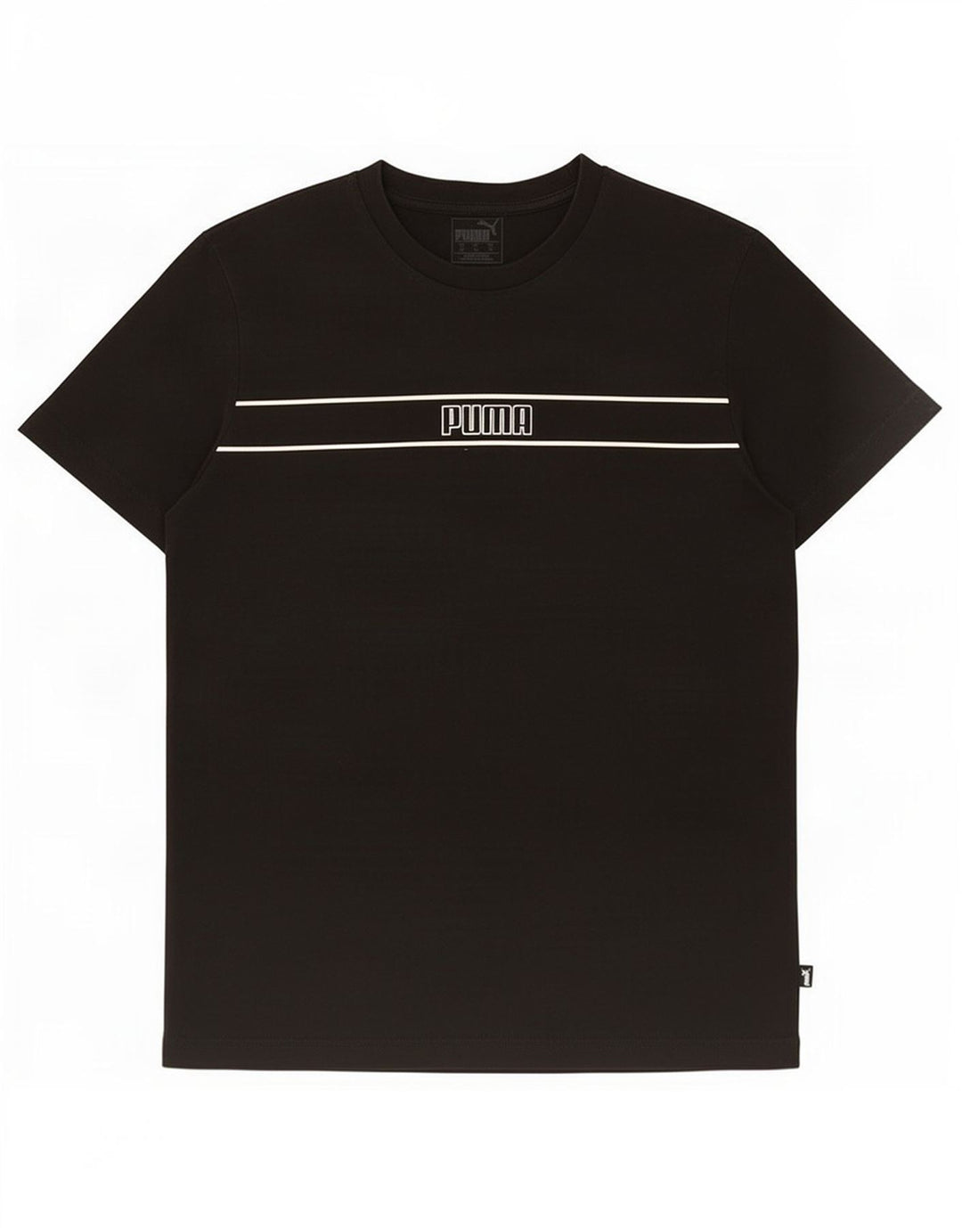 Puma Mens Graphic T-Shirt Top Medium Black