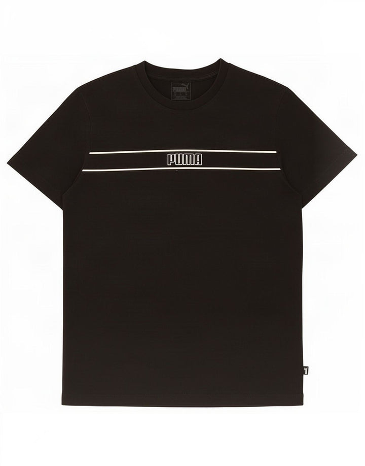 Puma Mens Graphic T-Shirt Top Medium Black