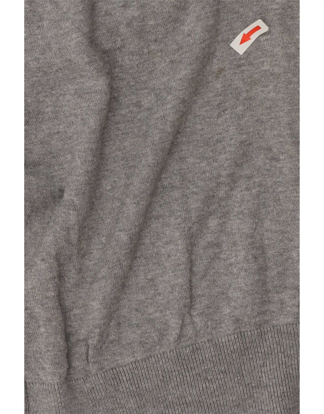 Marks & Spencer Mens Autograph V-Neck Jumper Sweater Large Grey Cotton