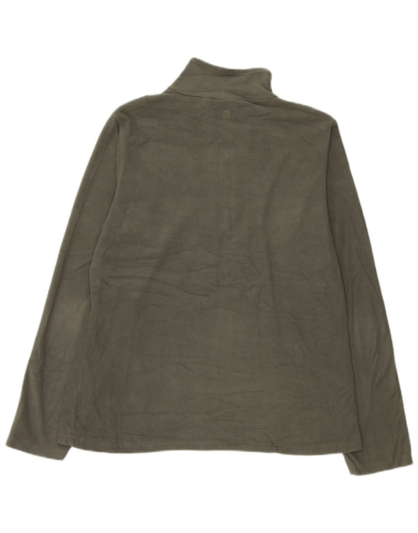 Mountain Warehouse Womens Zip Neck Fleece Jumper UK 16 Large Khaki