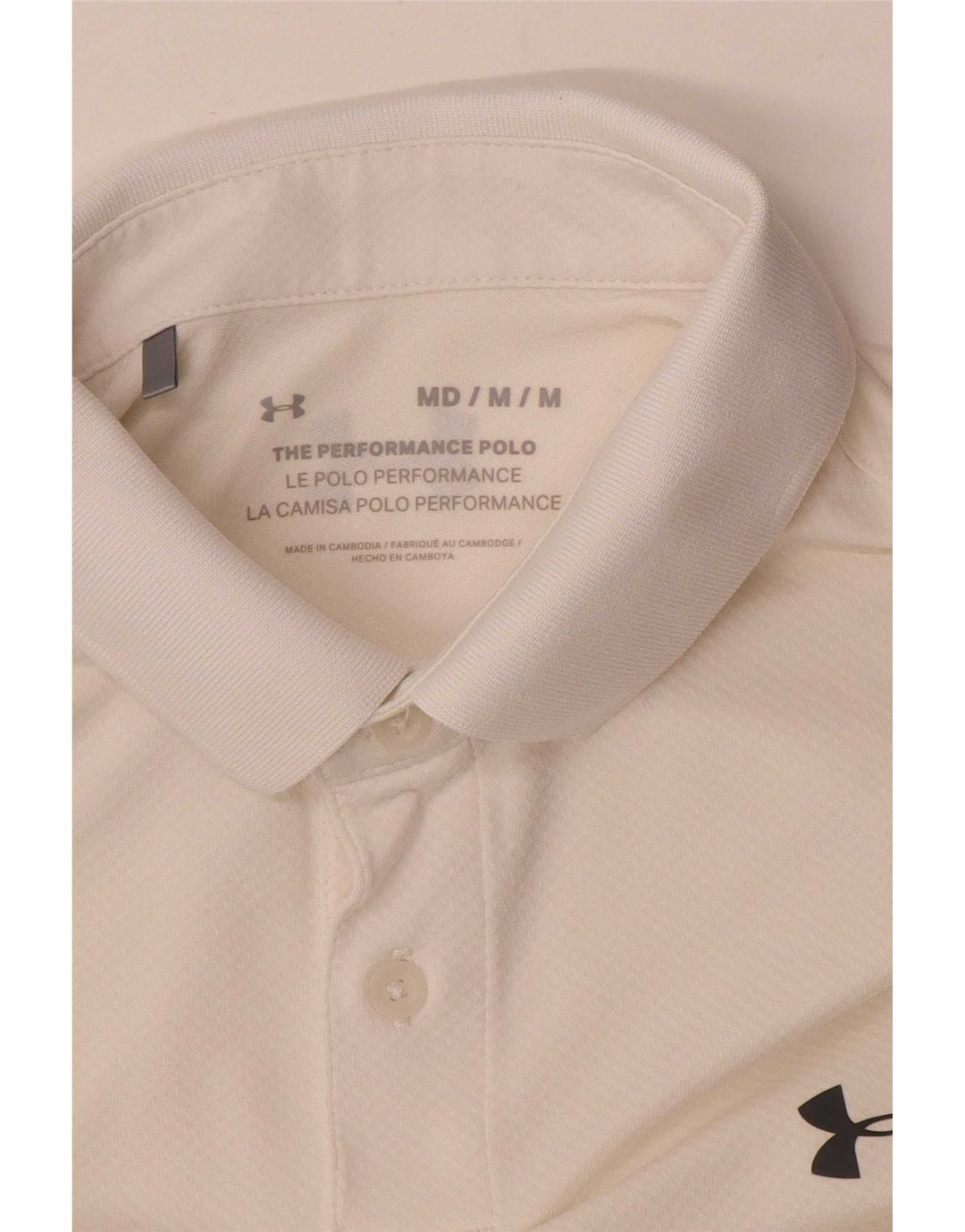 Under Armour Mens Polo Shirt Medium White