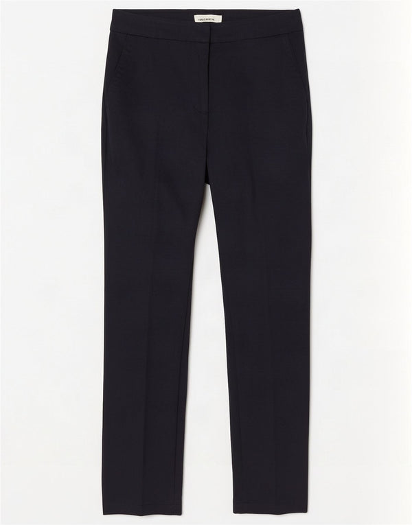 Zara Womens Slim Chino Trousers EU 40 Medium W30 L28 Navy Blue Cotton