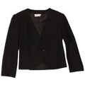 Vintage Womens 1 Button Blazer Jacket IT 42 Medium Black