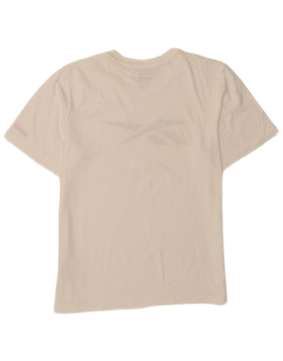 Reebok Mens Graphic T-Shirt Top Medium White Cotton