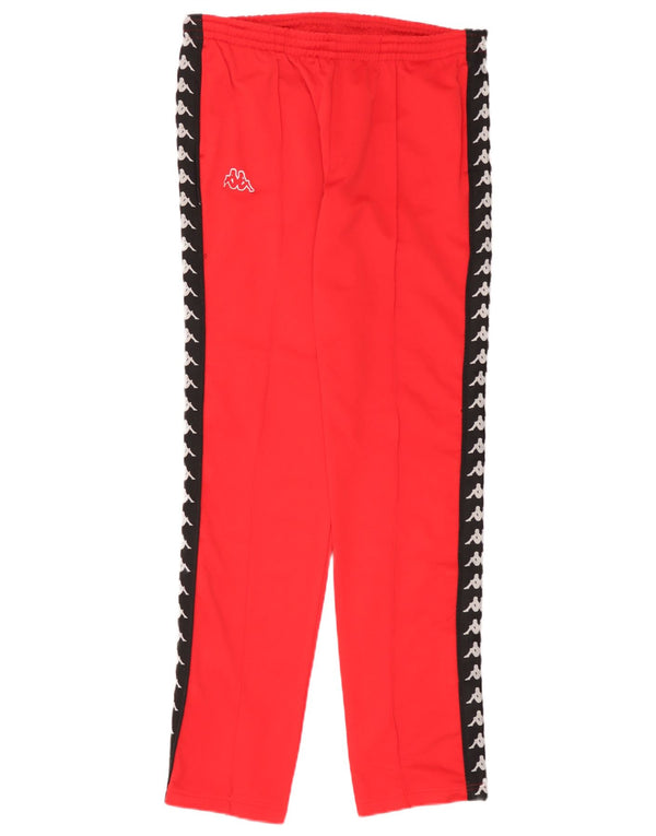 Kappa Mens Graphic Tracksuit Trousers Large W34 L34 Red Colourblock