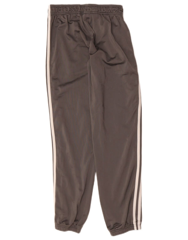 Adidas Boys Tracksuit Trousers Joggers 11-12 Years Grey Polyester