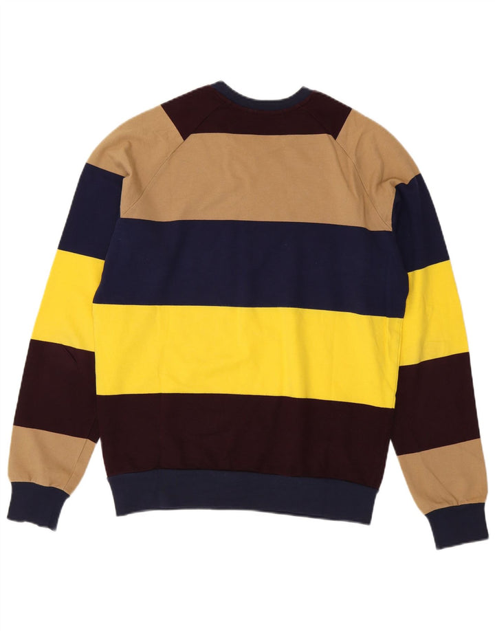 MSGM Mens Sweatshirt Jumper Small Multicoloured Striped Cotton
