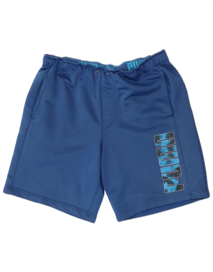 Puma Mens Graphic Sport Shorts Large Blue