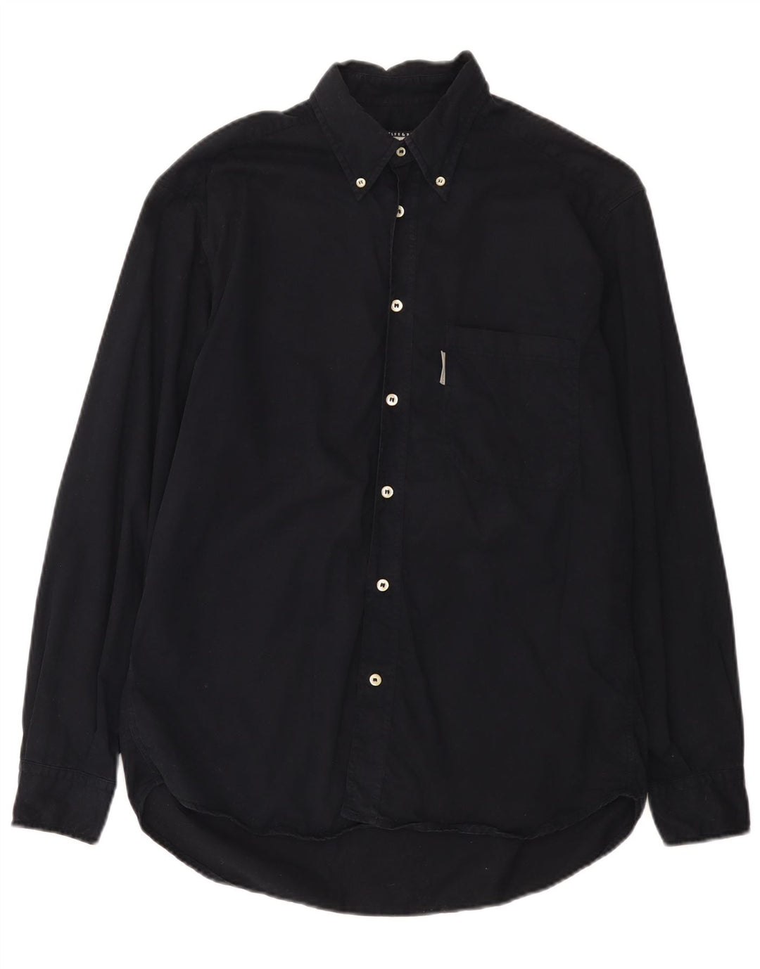 Belfe & Mens Shirt Small Navy Blue Cotton