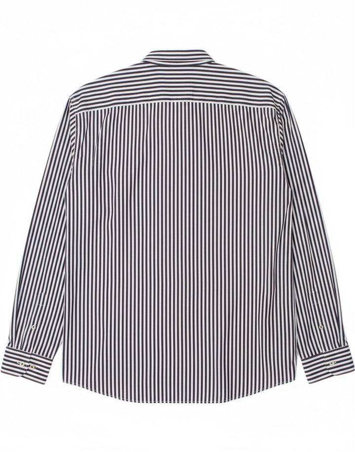 TOMMY HILFIGER Mens Shirt 2XL Blue Pinstripe Cotton