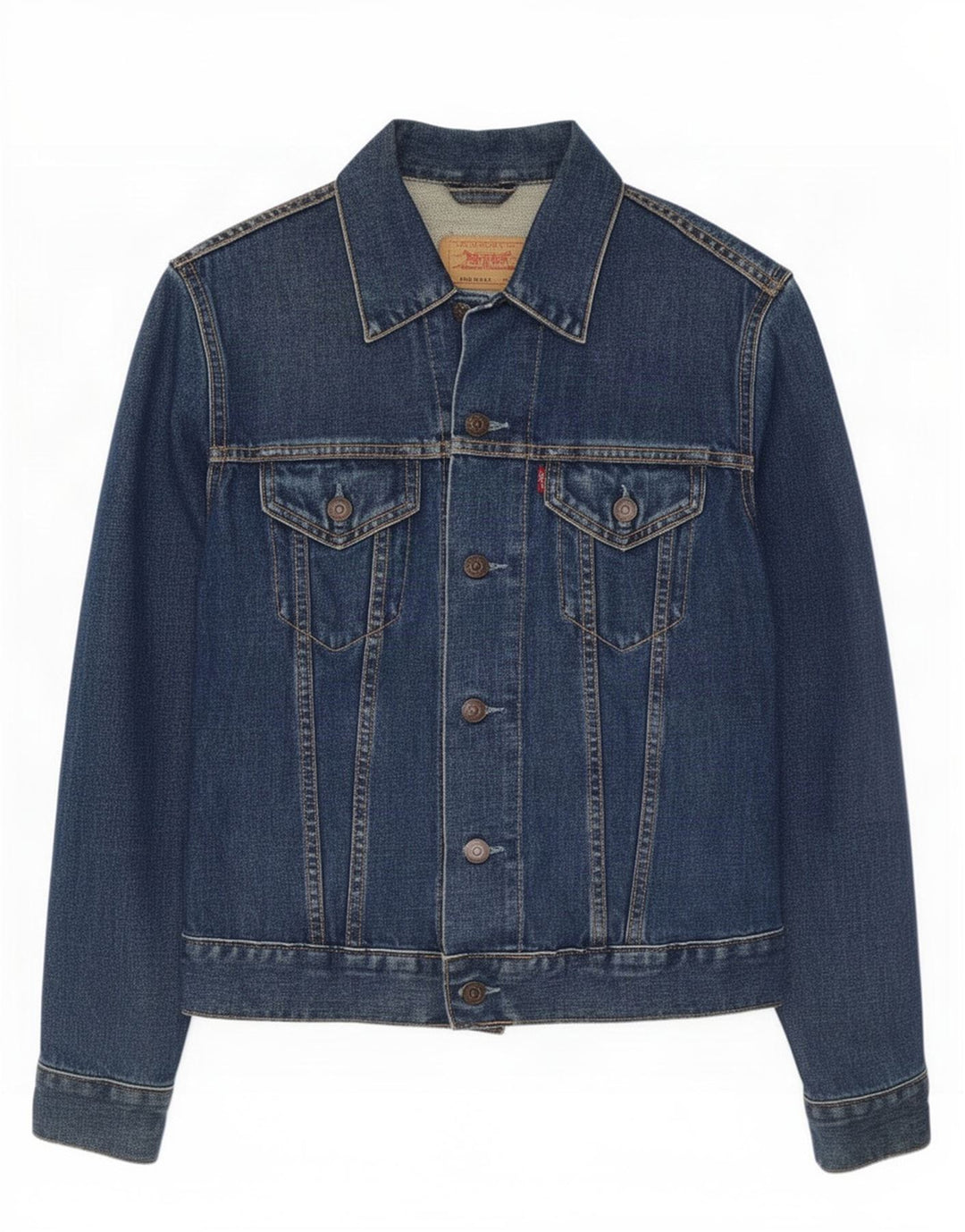 Levi's Girls Denim Jacket 11-12 Years Medium Blue Cotton