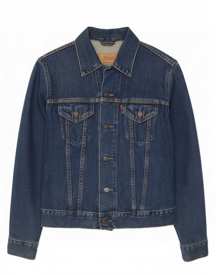 Levi's Girls Denim Jacket 11-12 Years Medium Blue Cotton