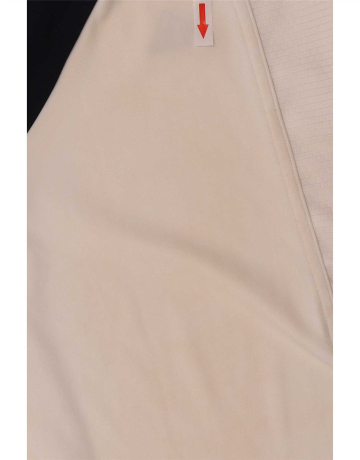 Adidas Mens Clima 365 Polo Shirt Medium White Colourblock Polyester