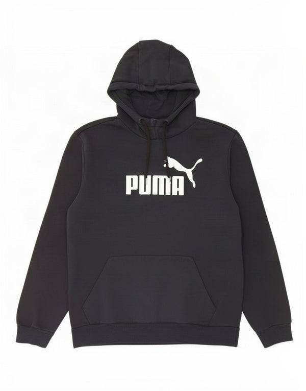 Puma Mens Graphic Hoodie Jumper XL Black Cotton