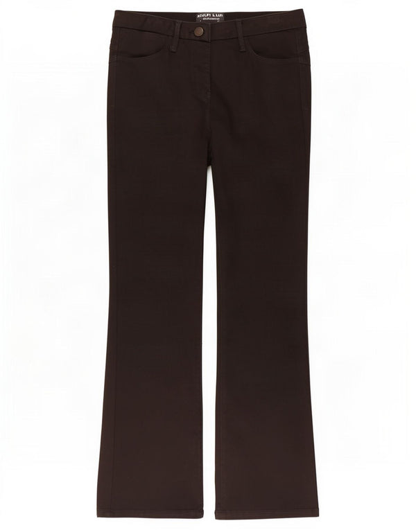Marks & Spencer Mens Bootcut Casual Trousers UK 10 Small W28 L31 Black
