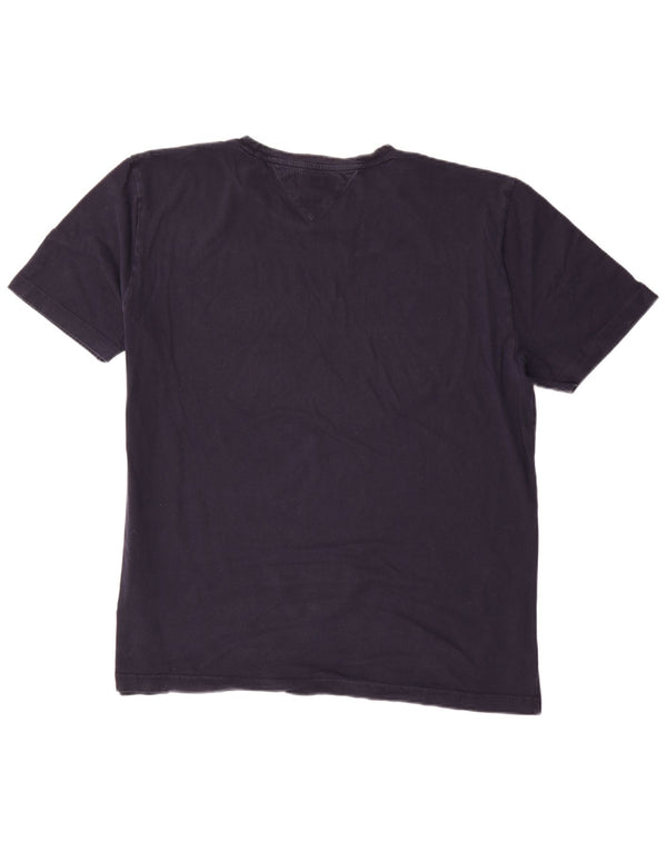 Tommy Hilfiger Mens Regular Fit Graphic T-Shirt Top 3XL Navy Blue Cotton