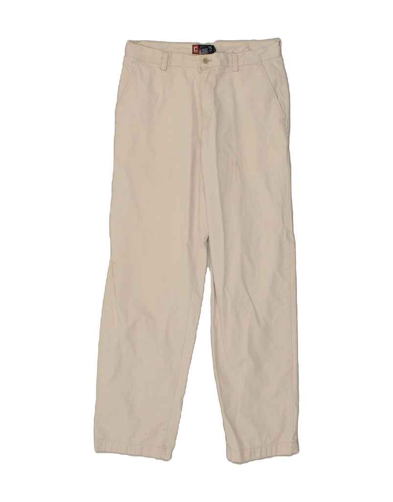 CHAPS Mens Straight Chino Trousers W32 L32 Beige Cotton | Vintage Chaps | Thrift | Second-Hand Chaps | Used Clothing | Messina Hembry 