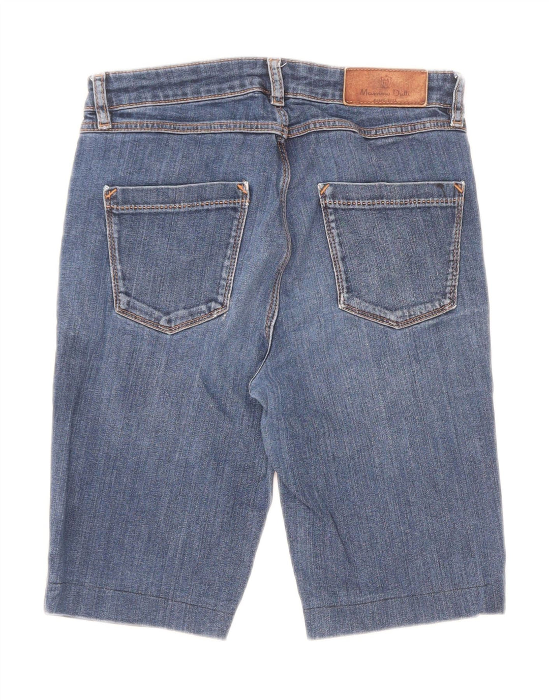 Massimo Dutti Womens Regular Fit Denim Shorts EU 36 XS W26 Blue