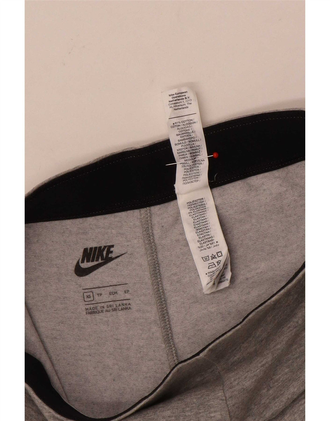 Nike Womens Leggings UK 6 XS Grey Cotton